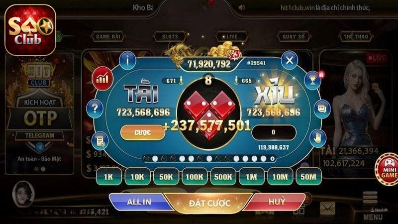 Tài Xỉu Saoclub - Sảnh Cược Không Thể Bỏ Lỡ Khi Đến Với Cổng Game Các bạn nên chú ý áp dụng mẹo hay tài xỉu chuẩn nhất